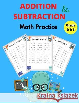 Addition and Subtraction Math Practice Grade 2&3: Math Game Book with Subtracting and Adding Double Digits Susan Graham 9781915104618 Norbert Publishing - książka