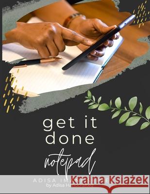 Adisa Handcrafted - Get it Done! Notebook Candace McCrea 9781716632891 Lulu.com - książka