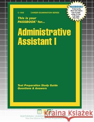 Administrative Assistant I Passbooks 9781799318484 National Learning Corp - książka