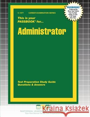 Administrator Passbooks 9781799310778 National Learning Corp - książka