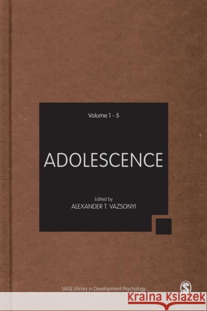 Adolescence Alexander T. Vazsonyi 9781446295656 Sage Publications Ltd - książka