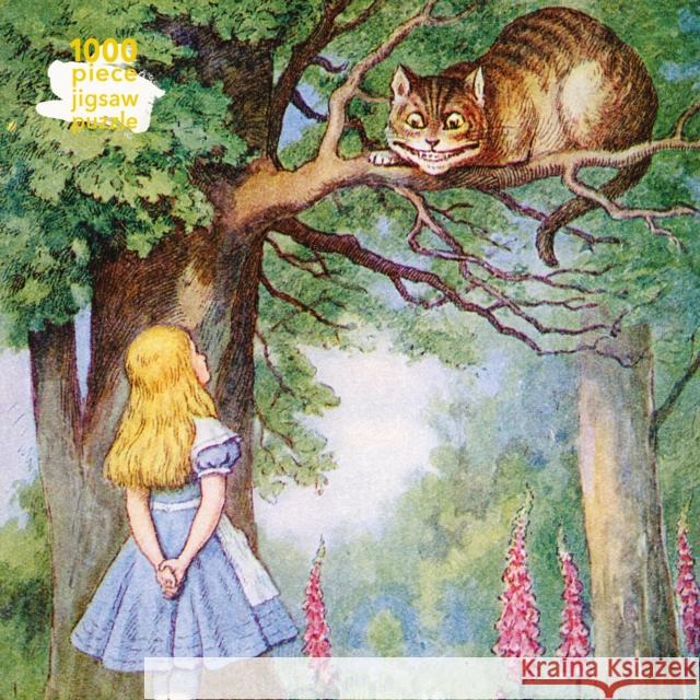 Adult Jigsaw Puzzle Alice and the Cheshire Cat: 1000-Piece Jigsaw Puzzles Flame Tree Studio 9781839644474 Flame Tree Gift - książka