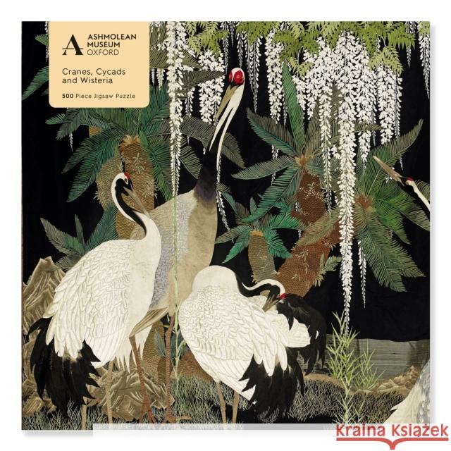 Adult Jigsaw Puzzle Ashmolean: Cranes, Cycads and Wisteria (500 Pieces): 500-Piece Jigsaw Puzzles Flame Tree Studio 9781839647314 Flame Tree Gift - książka