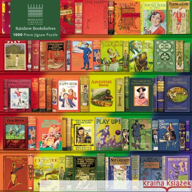 Adult Jigsaw Puzzle Bodleian Libraries: Rainbow Bookshelves: 1000-Piece Jigsaw Puzzles Flame Tree Studio 9781804172087 Flame Tree Gift - książka