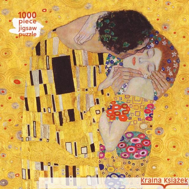 Adult Jigsaw Puzzle Gustav Klimt: The Kiss: 1000-Piece Jigsaw Puzzles  9781787550865 Flame Tree Publishing - książka