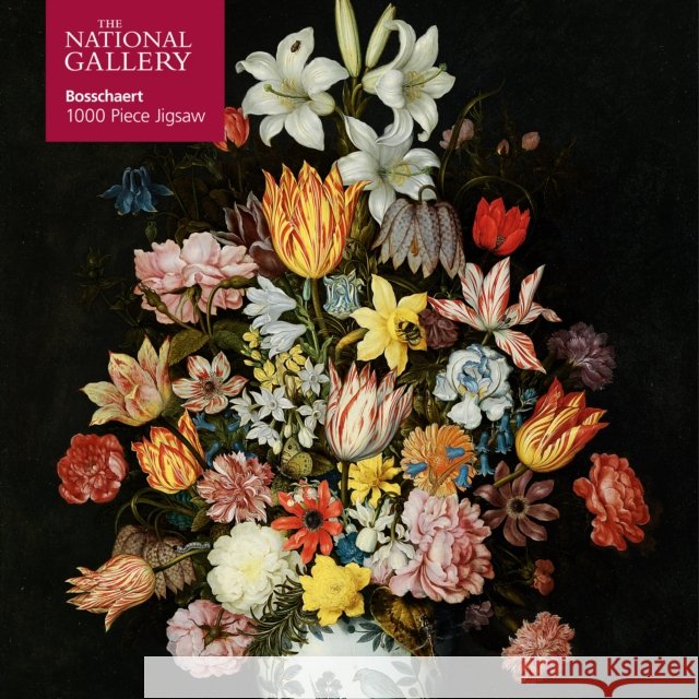 Adult Jigsaw Puzzle National Gallery Bosschaert the Elder: A Still Life of Flowers: 1000-Piece Jigsaw Puzzles Flame Tree Studio 9781787558908 Flame Tree Gift - książka