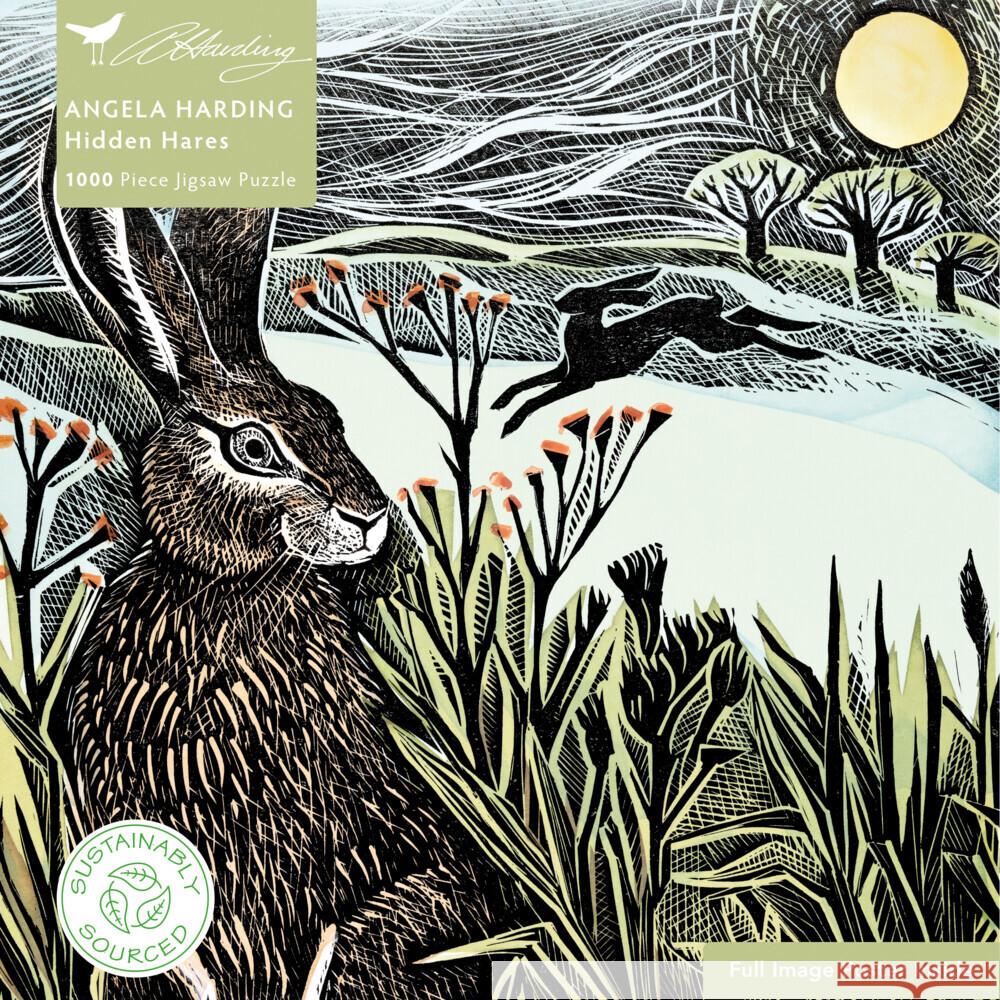 Adult Sustainable Jigsaw Puzzle Angela Harding: Hidden Hares: 1000-Pieces. Ethical, Sustainable, Earth-Friendly Flame Tree Studio 9781804179192 Flame Tree Gift - książka