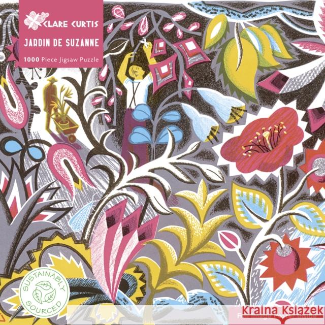 Adult Sustainable Jigsaw Puzzle Clare Curtis: Jardin de Suzanne: 1000-Pieces. Ethical, Sustainable, Earth-Friendly Flame Tree Studio 9781804176764 Flame Tree Gift - książka