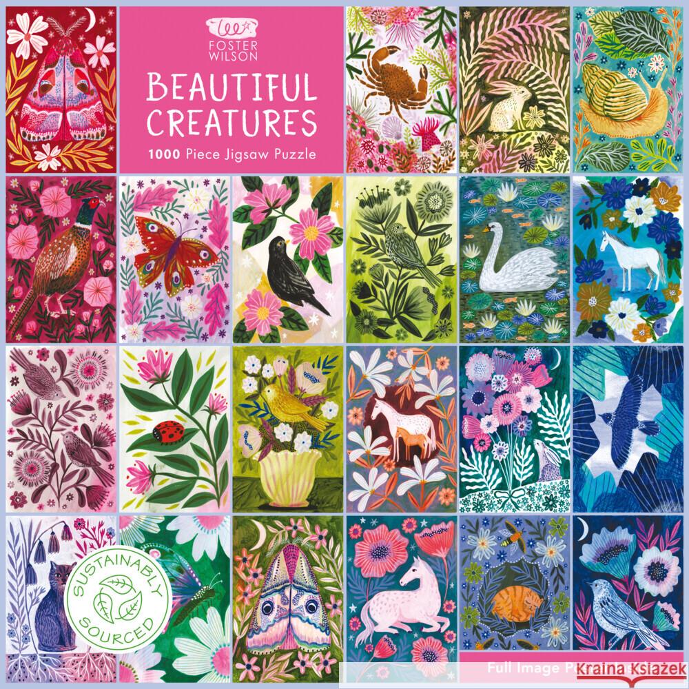 Adult Sustainable Jigsaw Puzzle Lee Foster-Wilson: Animals: 1000-Pieces. Ethical, Sustainable, Earth-Friendly Flame Tree Studio 9781835625880 Flame Tree Gift - książka