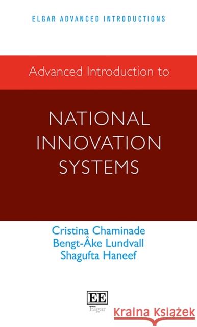 Advanced Introduction to National Innovation Systems Cristina Chaminade Bengt-Ake Lundvall Shagufta Haneef 9781785362019 Edward Elgar Publishing Ltd - książka