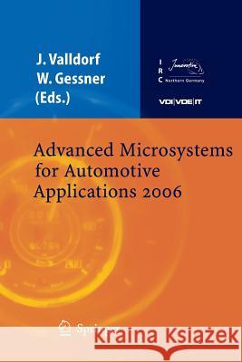 Advanced Microsystems for Automotive Applications 2006 Jurgen Valldorf Wolfgang Gessner 9783642070044 Not Avail - książka