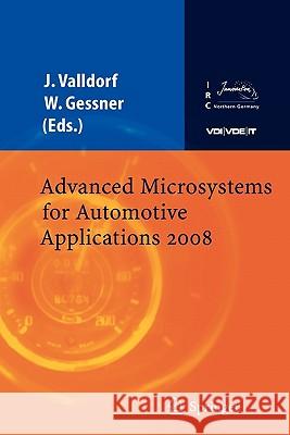 Advanced Microsystems for Automotive Applications 2008 Jurgen Valldorf Wolfgang Gessner 9783642096839 Springer - książka