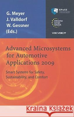 Advanced Microsystems for Automotive Applications 2009: Smart Systems for Safety, Sustainability, and Comfort Meyer, Gereon 9783642007446 Springer - książka