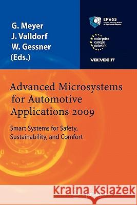 Advanced Microsystems for Automotive Applications 2009: Smart Systems for Safety, Sustainability, and Comfort Meyer, Gereon 9783642101571 Springer - książka