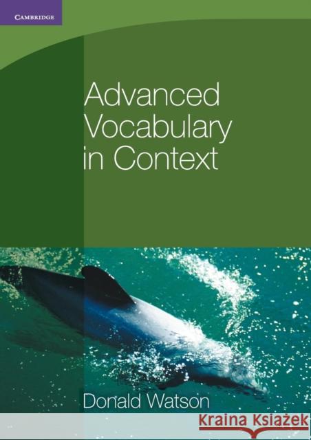 Advanced Vocabulary in Context   9780521140409  - książka