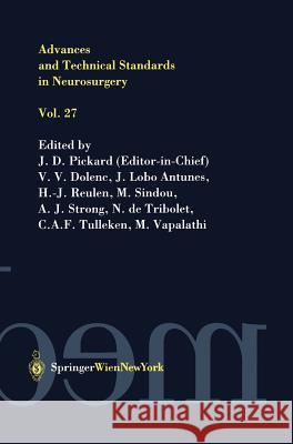 Advances and Technical Standards in Neurosurgery Pickard, J. D. 9783211836057 Springer Vienna - książka