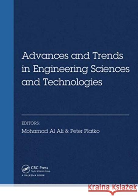 Advances and Trends in Engineering Sciences and Technologies: Proceedings of the International Conference on Engineering Sciences and Technologies, 27 Mohamad Ali Peter Platko 9780367737733 CRC Press - książka