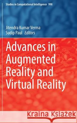 Advances in Augmented Reality and Virtual Reality  9789811672194 Springer Singapore - książka