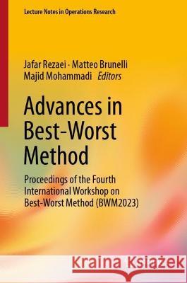 Advances in Best-Worst Method  9783031403279 Springer Nature Switzerland - książka