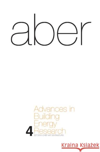 Advances in Building Energy Research: Volume 4 Mat Santamouris 9780367383848 Routledge - książka