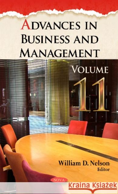 Advances in Business & Management: Volume 11 William D Nelson 9781536107388 Nova Science Publishers Inc - książka