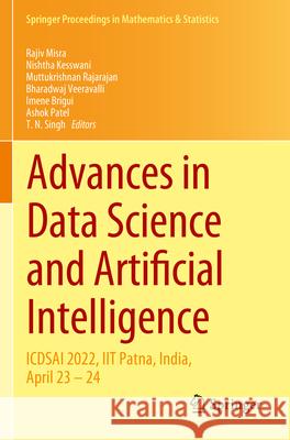 Advances in Data Science and Artificial Intelligence  9783031161803 Springer International Publishing - książka