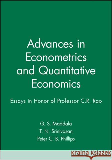 Advances in Econometrics Maddala, G. S. 9781557863829 Wiley-Blackwell - książka