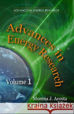 Advances in Energy Research: Volume 1 Morena J Acosta 9781616689940 Nova Science Publishers Inc - książka