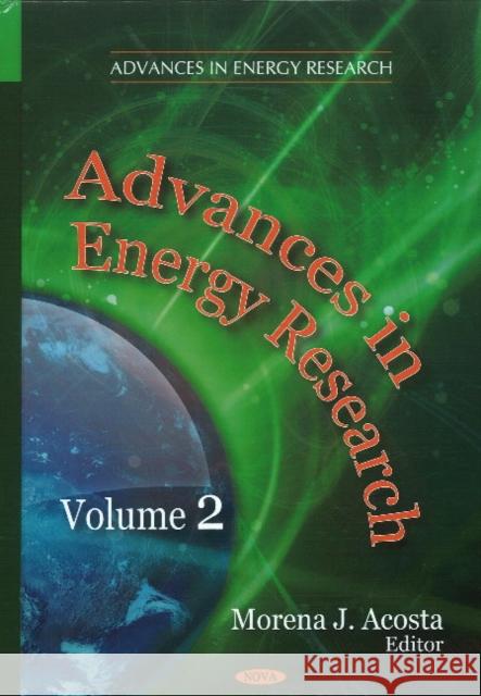 Advances in Energy Research: Volume 2 Morena J Acosta 9781617289965 Nova Science Publishers Inc - książka
