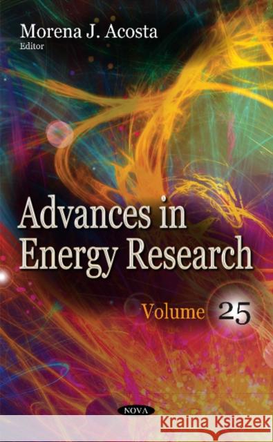 Advances in Energy Research: Volume 25 Morena J Acosta 9781536100129 Nova Science Publishers Inc - książka