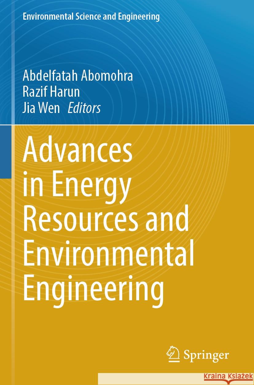 Advances in Energy Resources and Environmental Engineering  9783031425653 Springer International Publishing - książka