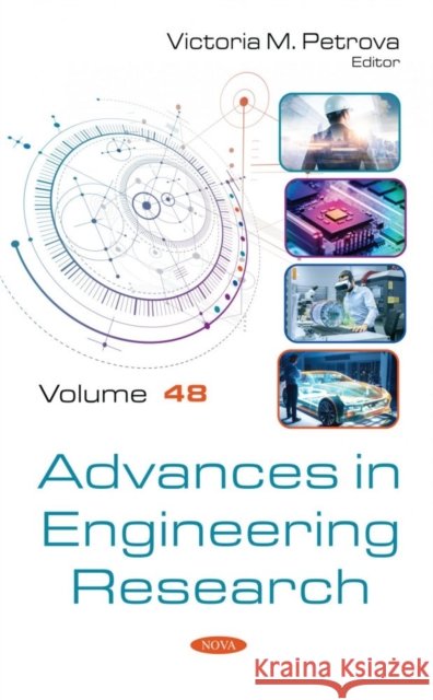 Advances in Engineering Research: Volume 48  9781685078942 Nova Science Publishers Inc - książka