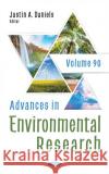 Advances in Environmental Research: Volume 90  9781685079314 Nova Science Publishers Inc