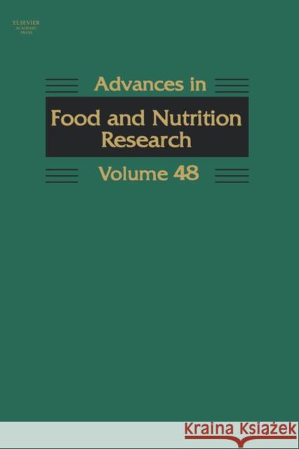 Advances in Food and Nutrition Research: Volume 48 Taylor, Steve 9780120164486 Academic Press - książka