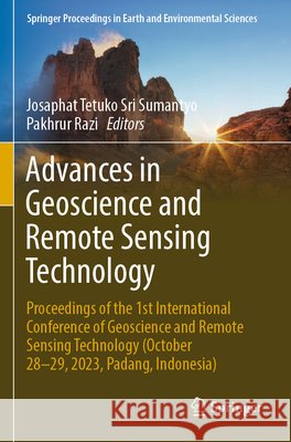 Advances in Geoscience and Remote Sensing Technology  9789819757480 Springer Nature Singapore - książka