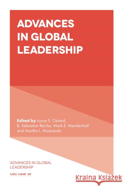 Advances in Global Leadership  9781804558577 Emerald Publishing Limited - książka