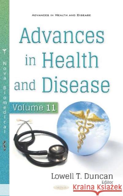 Advances in Health and Disease: Volume 11 Lowell T. Duncan   9781536156171 Nova Science Publishers Inc - książka