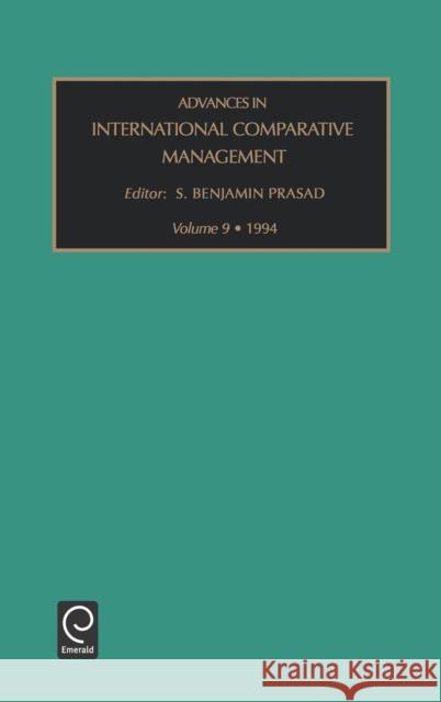 Advances in International Comparative Management Srinivas Prasad 9781559387231 Emerald Publishing Limited - książka