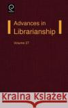 Advances in Librarianship Frederick Lynden 9780120246274 Academic Press