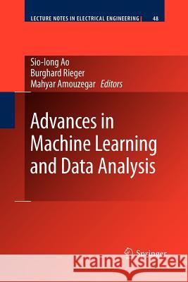 Advances in Machine Learning and Data Analysis Mahyar Amouzegar 9789400730823 Springer - książka