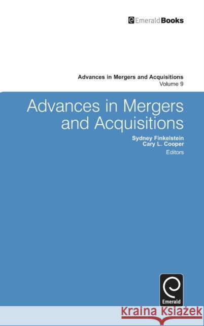 Advances in Mergers and Acquisitions Sydney Finkelstein Cary Cooper 9780857244659 Emerald Group Publishing - książka