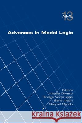 Advances in Modal Logic, Volume 13 Nicola Olivetti Rineke Verbrugge Sara Negri 9781848903418 College Publications - książka