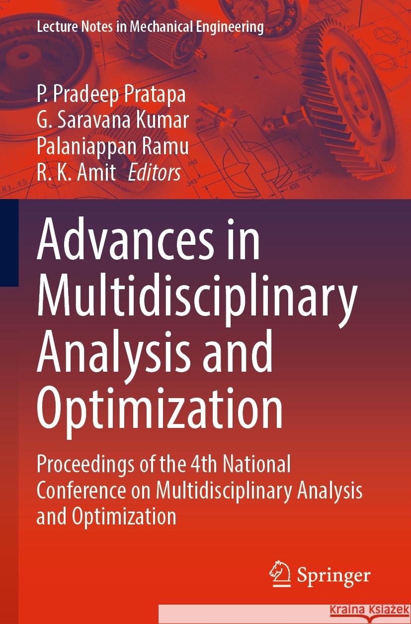 Advances in Multidisciplinary Analysis and Optimization  9789811939402 Springer Nature Singapore - książka