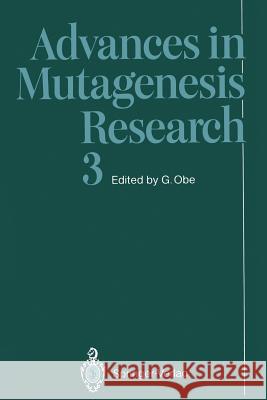 Advances in Mutagenesis Research G. Nter Obe 9783642762345 Springer - książka