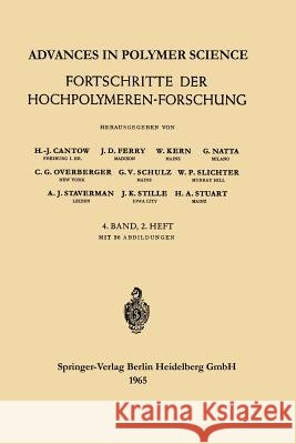 Advances in Polymer Science / Fortschritte Der Hochpolymeren-Forschung Cantow, Prof Dr H. -J 9783540032465 Not Avail - książka