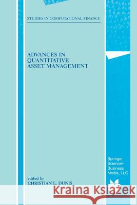 Advances in Quantitative Asset Management Christian Dunis 9781461369745 Springer - książka