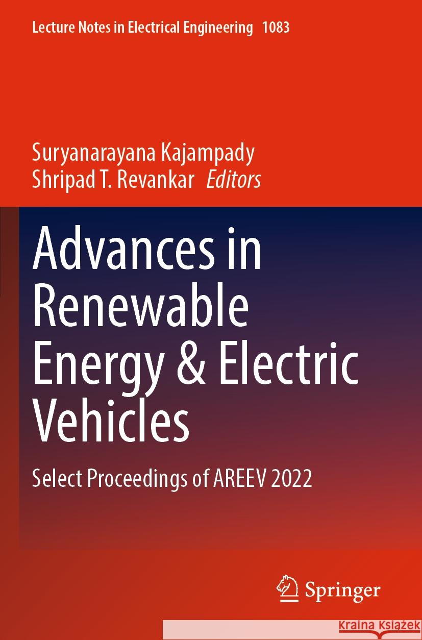 Advances in Renewable Energy & Electric Vehicles  9789819961535 Springer Nature Singapore - książka