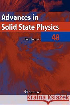 Advances in Solid State Physics 48 Springer 9783642099403 Springer - książka