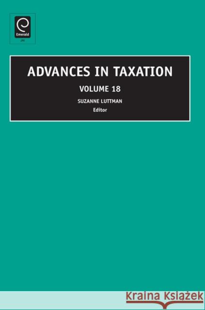 Advances in Taxation Suzanne M. Luttman 9781846639128 Emerald Publishing Limited - książka