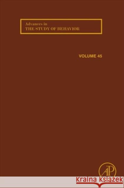 Advances in the Study of Behavior: Volume 45 Naguib, Marc 9780124071865  - książka